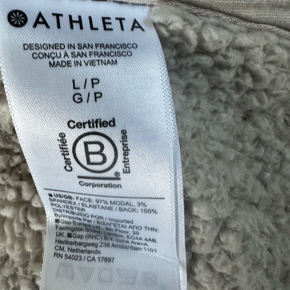 Athleta Westbound Sherpa Jacket Women's Large Petite - Picture 6 of 7